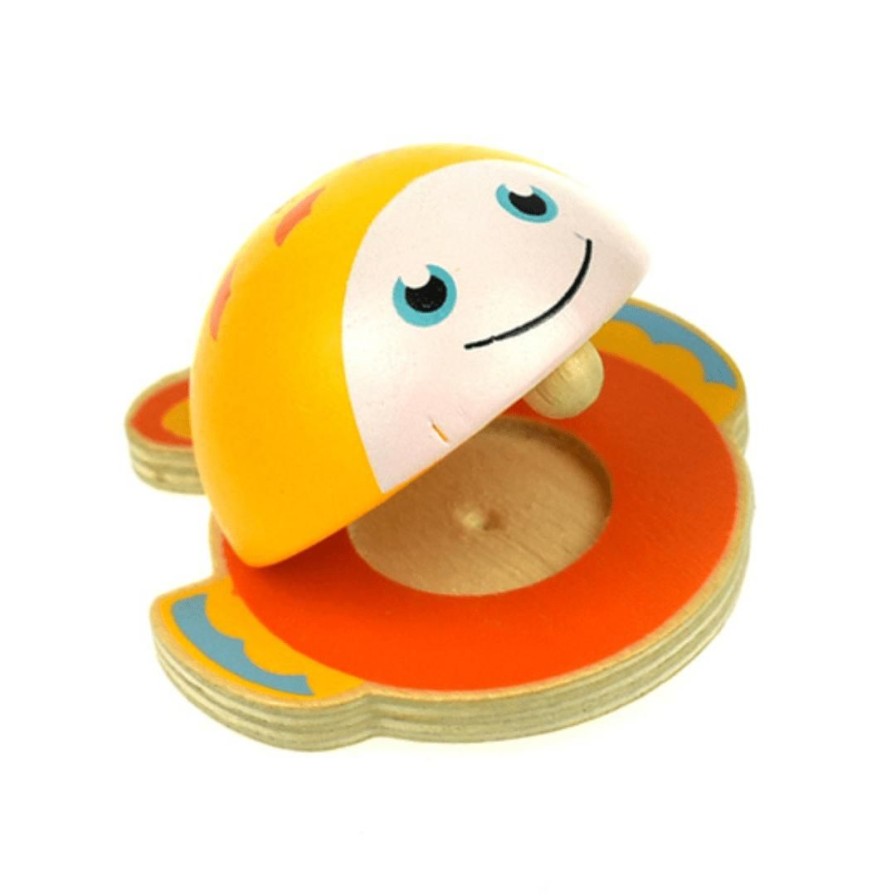 Wooden Toys Kaper Kidz Baby & Toddler Puzzles | Wooden Sealife Castanets