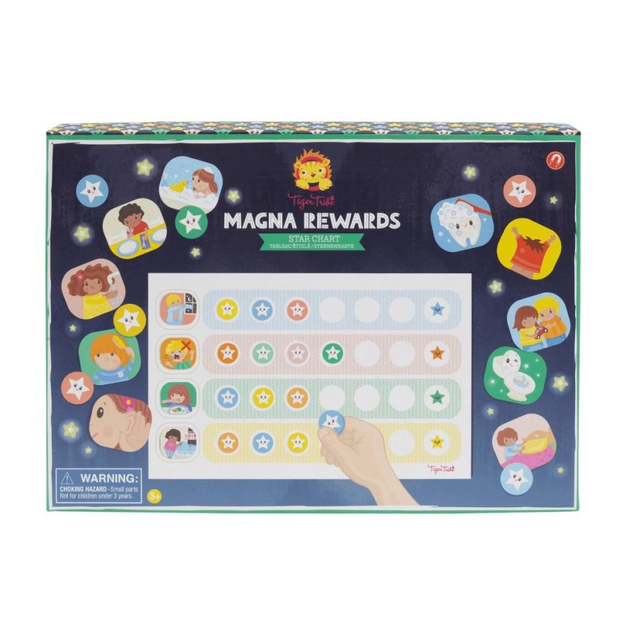 Wooden Toys Tiger Tribe Magnetic Toys | Magna Rewards-Star Chart