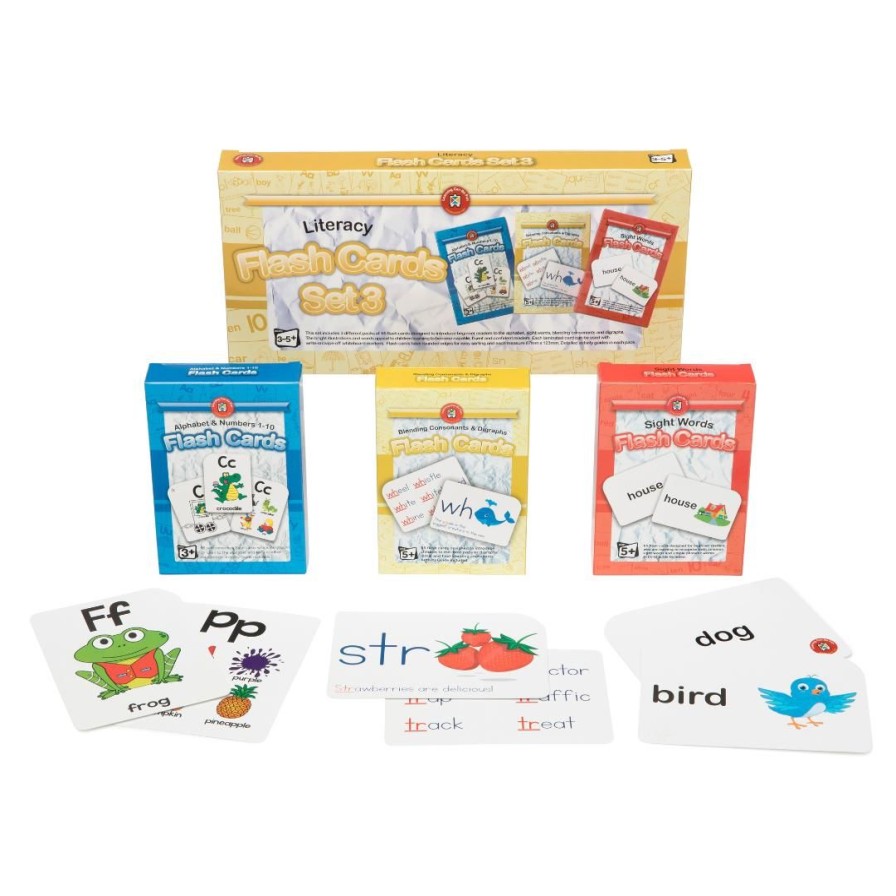 Wooden Toys ed.vantage Baby Toys & Teethers | Literacy Flash Cards-Set Of 3