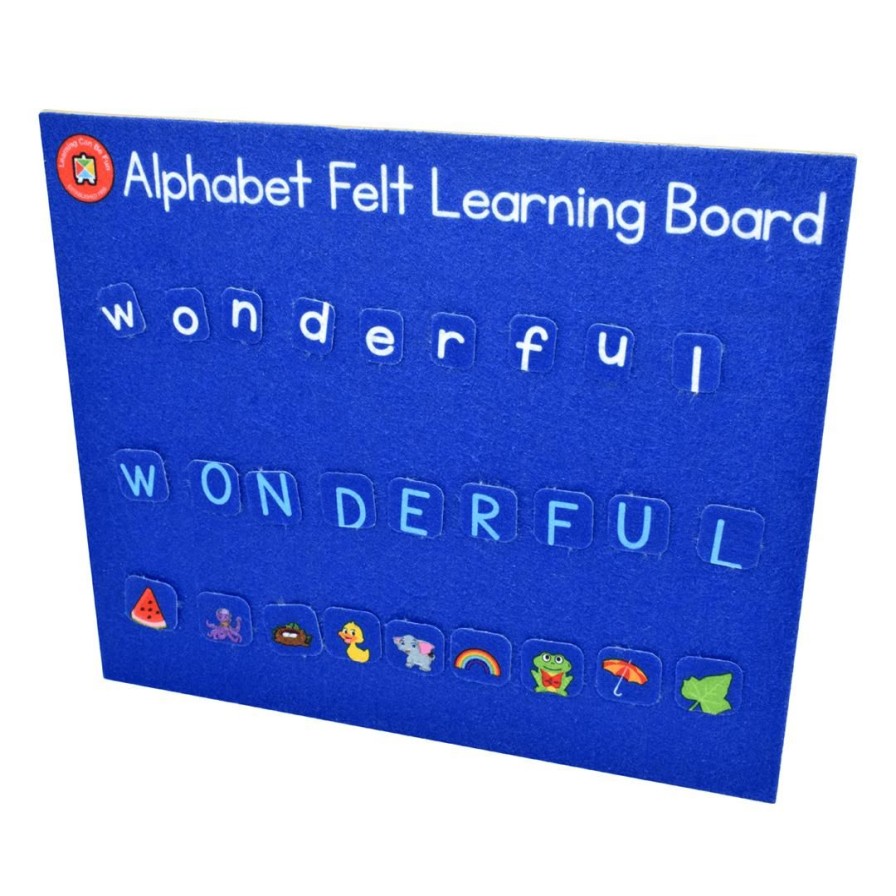 Wooden Toys ed.vantage Baby & Toddler Puzzles | Felt Learning Board-Alphabet