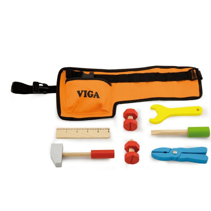 Wooden Toys Viga Pretend Play | Tool Belt