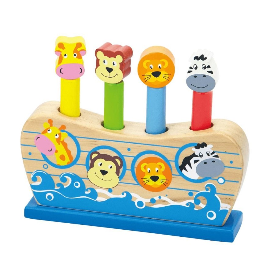 Wooden Toys Viga Fine Motor Skills | Pop Up Noah'S Ark