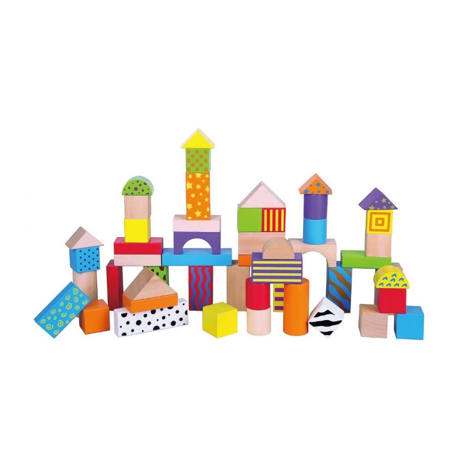 Wooden Toys Viga Stacking Toys | Wooden Blocks 50Pce-Viga