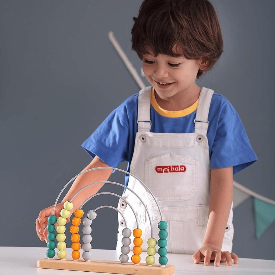 Wooden Toys Kaper Kidz Shapes & Colours | Rainbow Abacus