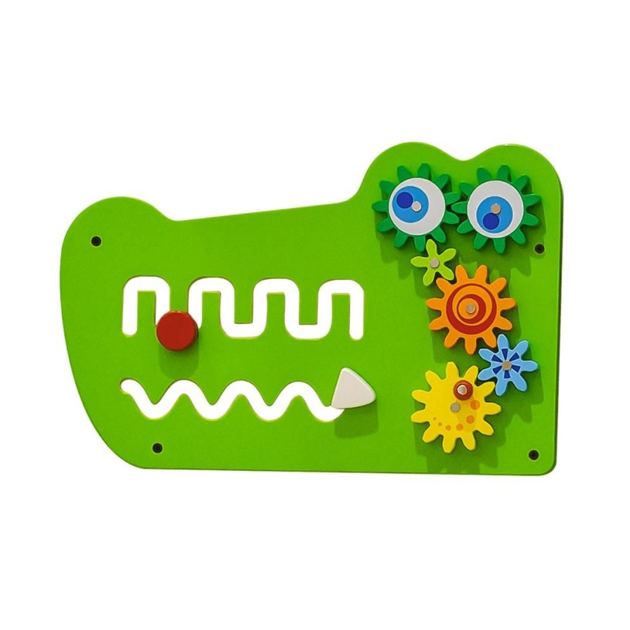 Wooden Toys Viga Montessori Toys | Crocodile Wall Activity Centre