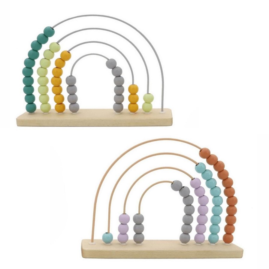 Wooden Toys Kaper Kidz Montessori Toys | Rainbow Abacus