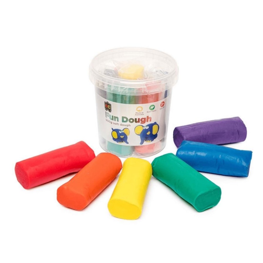 Wooden Toys ed.vantage Arts & Crafts | Fun Dough-Set Of 6-Rainbow