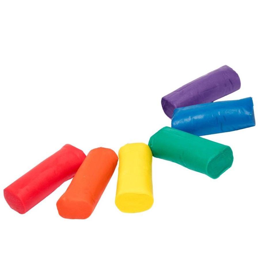 Wooden Toys ed.vantage Arts & Crafts | Fun Dough-Set Of 6-Rainbow