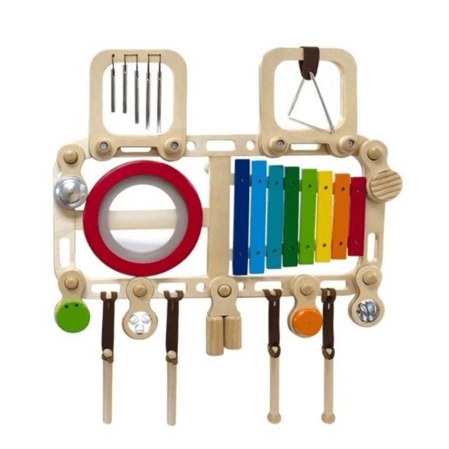 Wooden Toys ImToy Fine Motor Skills | Melody Mix Bench-Wall Activity Centre