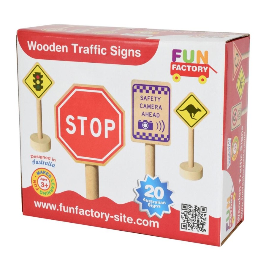 Wooden Toys Fun Factory Montessori Toys | Traffic Signs