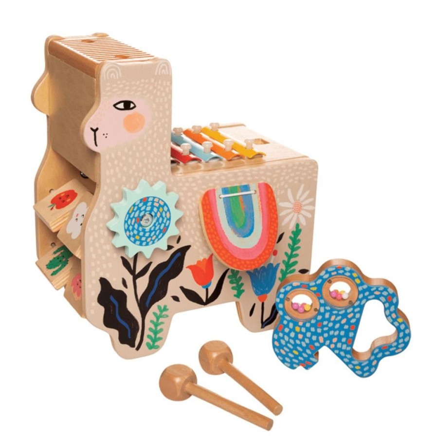 Wooden Toys Manhattan Fine Motor Skills | Musical Lili Llama Activity Centre