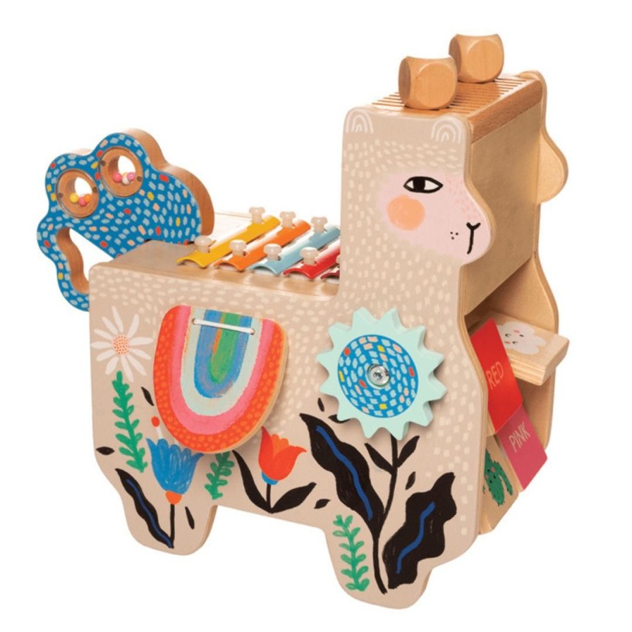 Wooden Toys Manhattan Fine Motor Skills | Musical Lili Llama Activity Centre