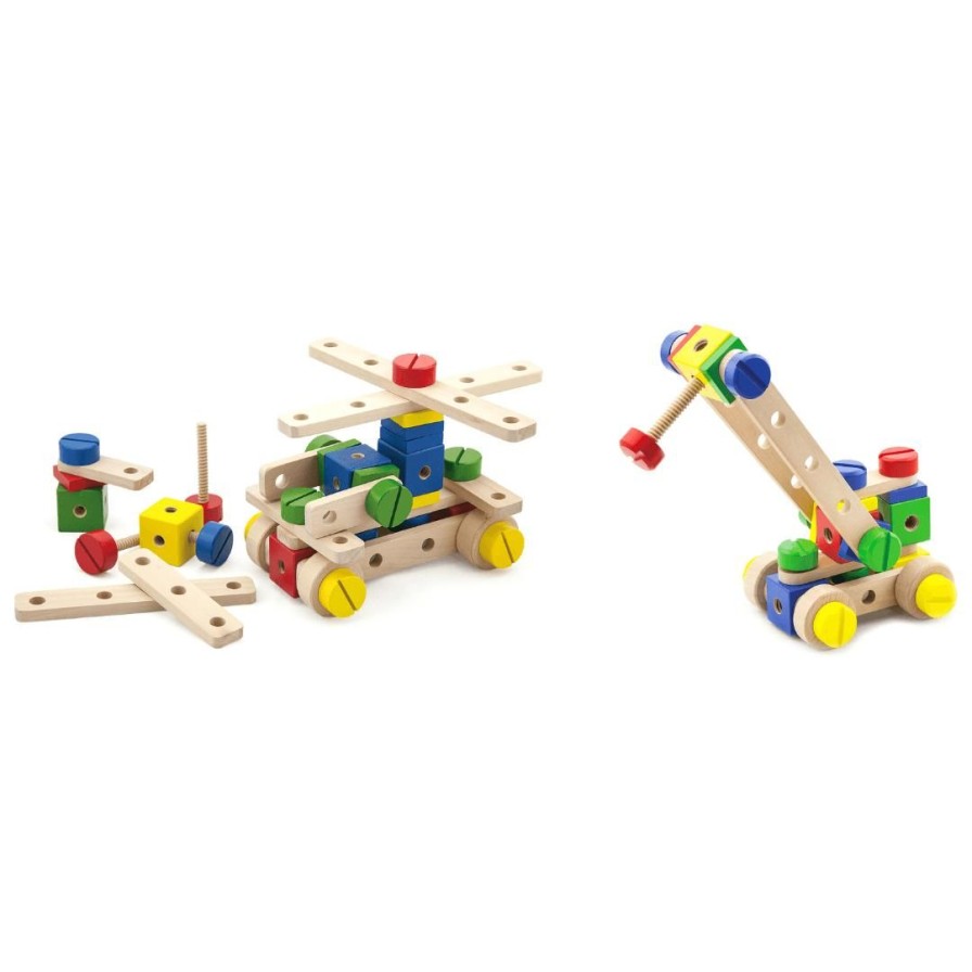 Wooden Toys Viga Construction | Construction Set In Wooden Box