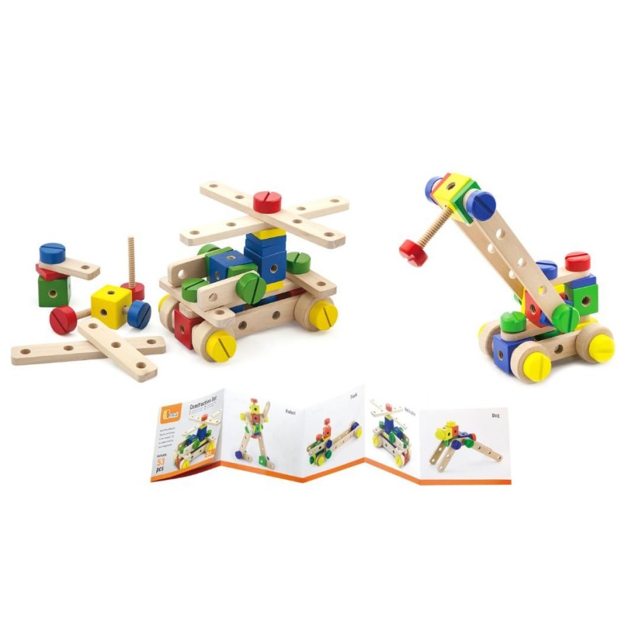 Wooden Toys Viga Construction | Construction Set In Wooden Box