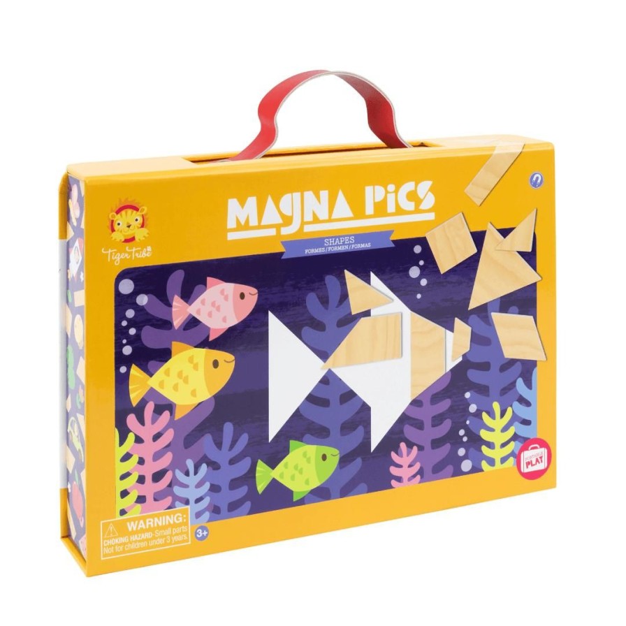 Wooden Toys Tiger Tribe Baby & Toddler Puzzles | Magna Pics-Shapes