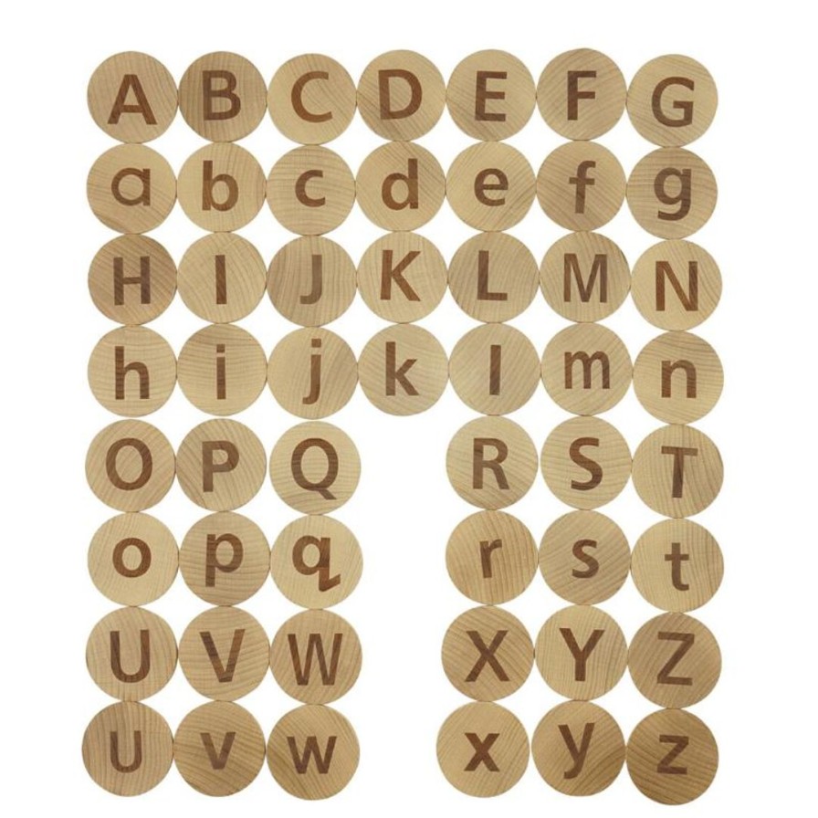 Wooden Toys Freckled Frog Numeracy | Tactile Wooden Alpabet Matching Pairs Game-52 Pieces