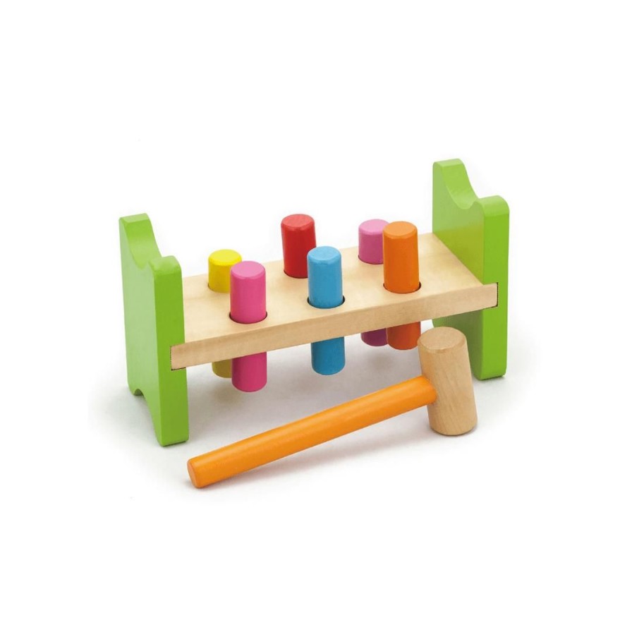 Wooden Toys Viga Shapes & Colours | Hammering Bench