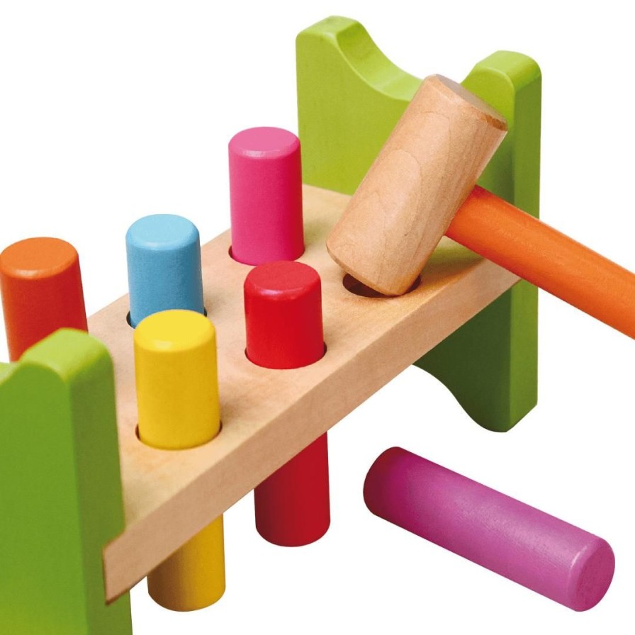 Wooden Toys Viga Shapes & Colours | Hammering Bench