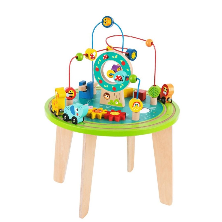 Wooden Toys Tooky Toy Activity Centres For Kids | Wooden Activity Table With Train