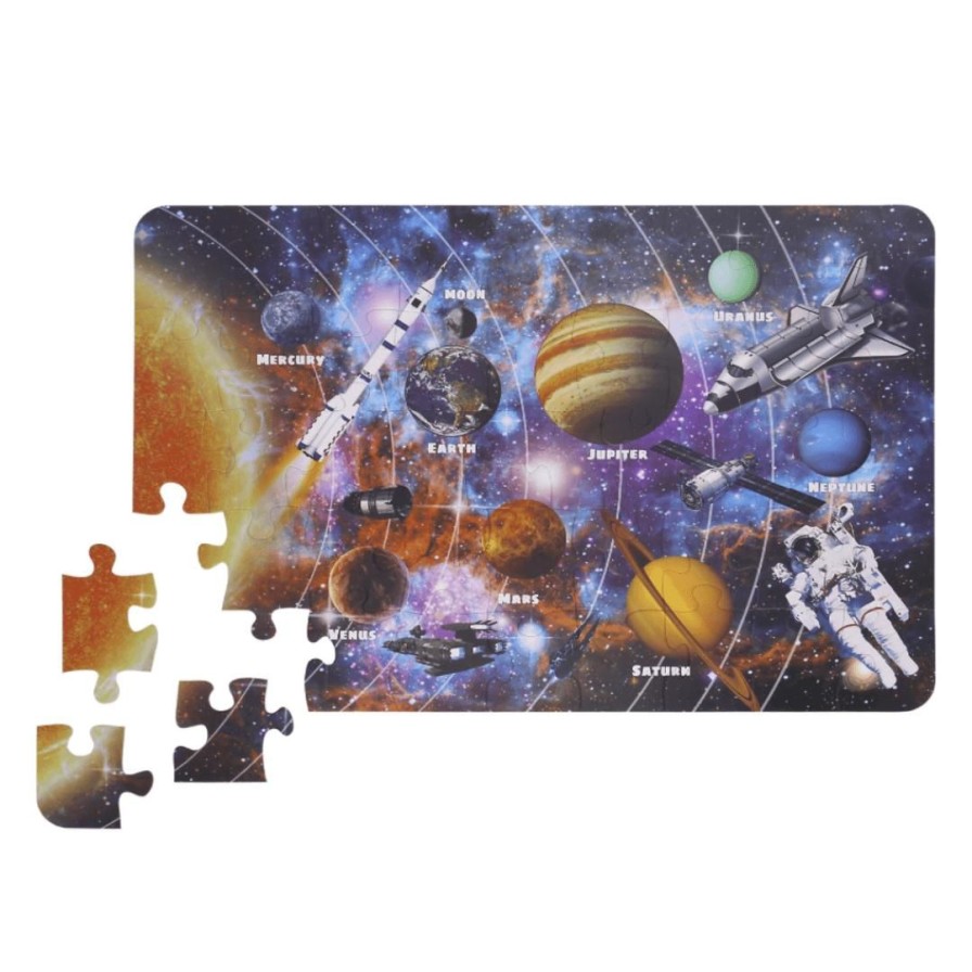 Wooden Toys Tooky Land Jigsaw Puzzles | Solar System Floor Puzzle