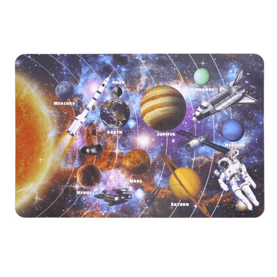 Wooden Toys Tooky Land Jigsaw Puzzles | Solar System Floor Puzzle