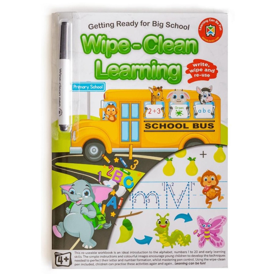 Wooden Toys ed.vantage Arts & Crafts | Wipe-Clean Learning Book-Getting Ready For Big School