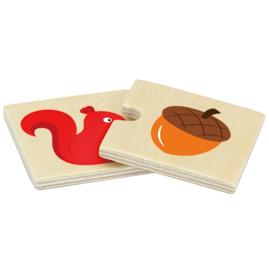 Wooden Toys Viga Montessori Toys | Wooden Animal Feeding Puzzle Set