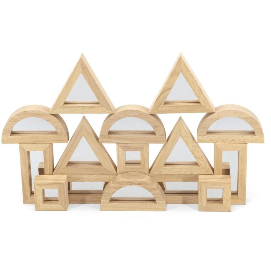 Wooden Toys Viga Montessori Toys | Mirror Blocks-24 Pce