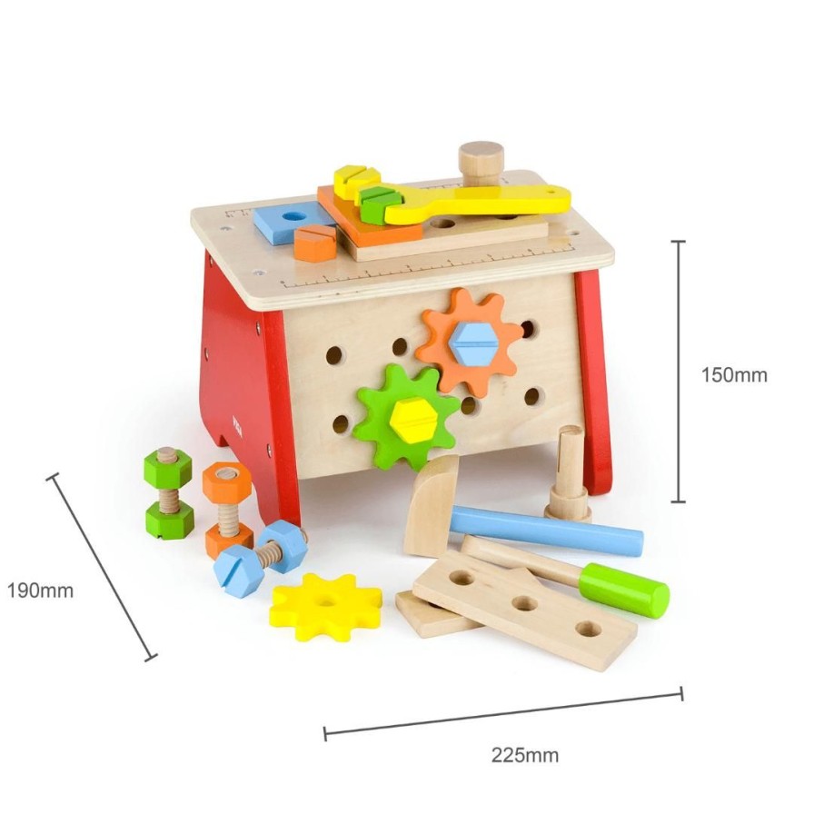 Wooden Toys Viga Pretend Play | Table Top Work Bench