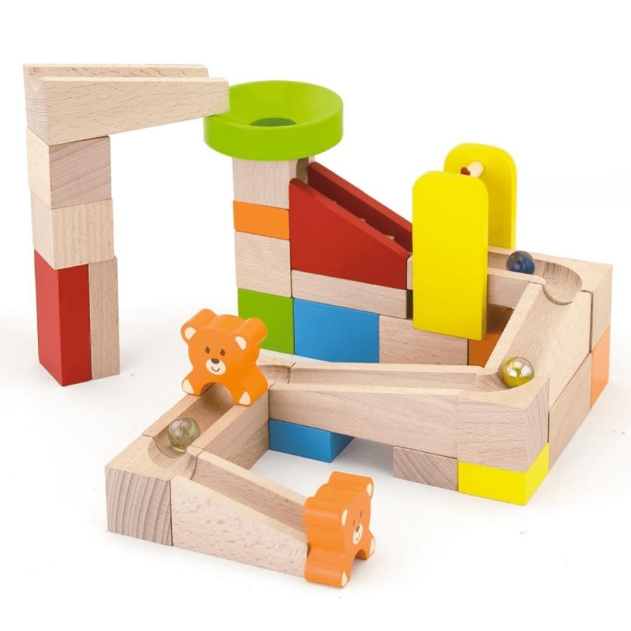 Wooden Toys Viga Montessori Toys | Wooden Marble Run-49 Pieces