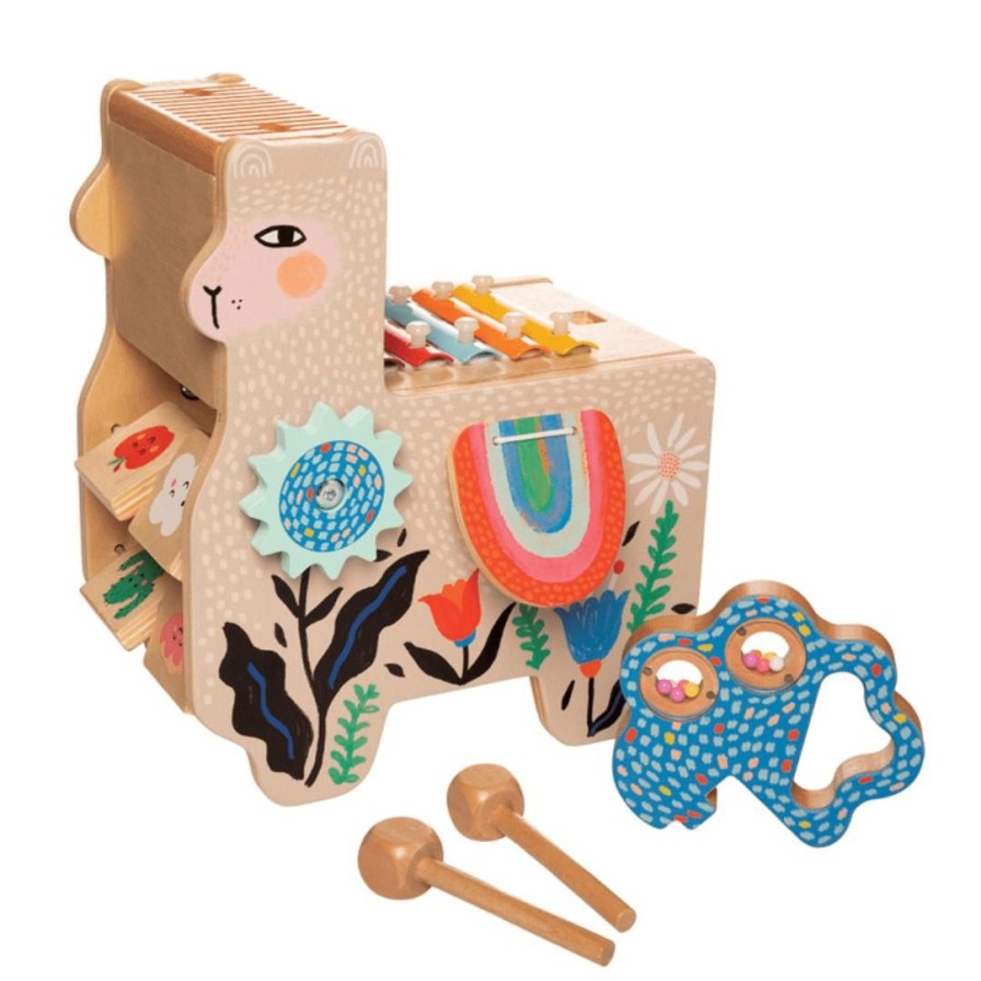 Wooden Toys Manhattan Montessori Toys | Musical Lili Llama Activity Centre