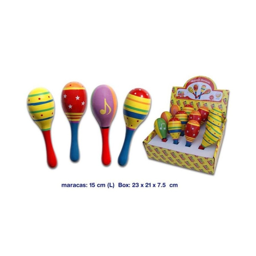 Wooden Toys Fun Factory Montessori Toys | Maraca-15Cm