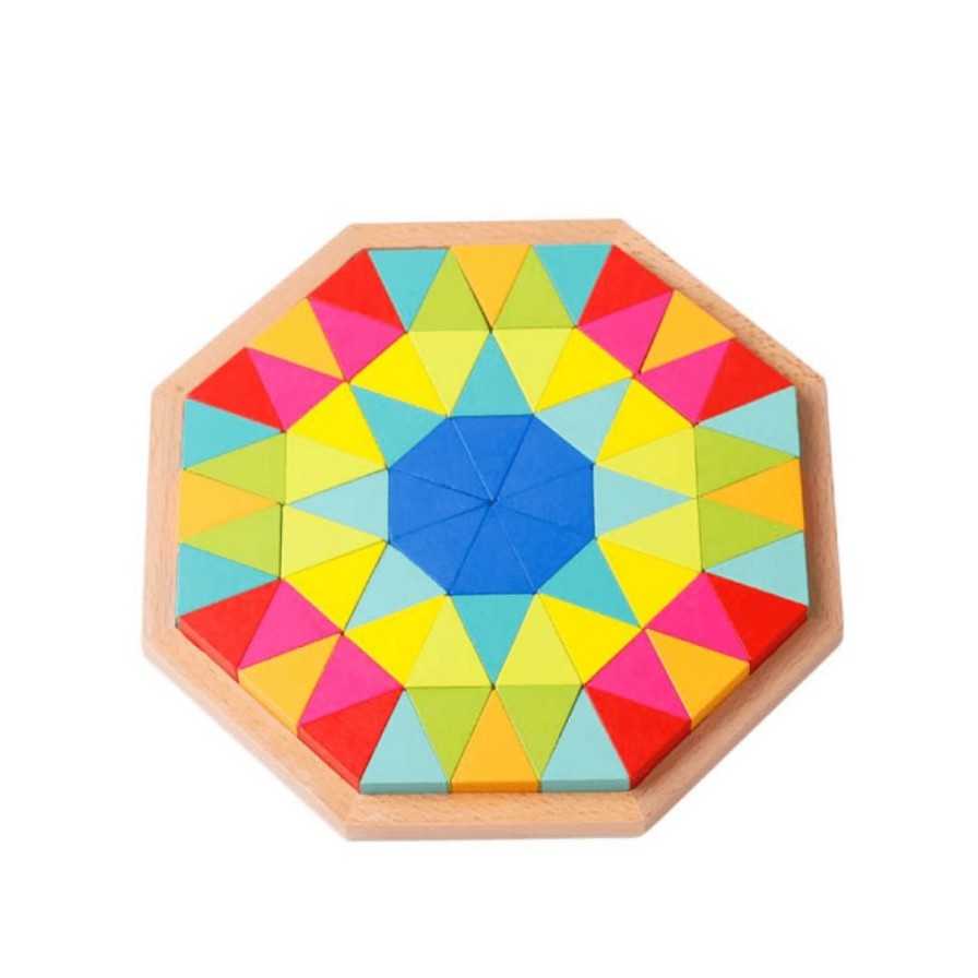 Wooden Toys Tooky Toy Montessori Toys | Octagon Puzzle