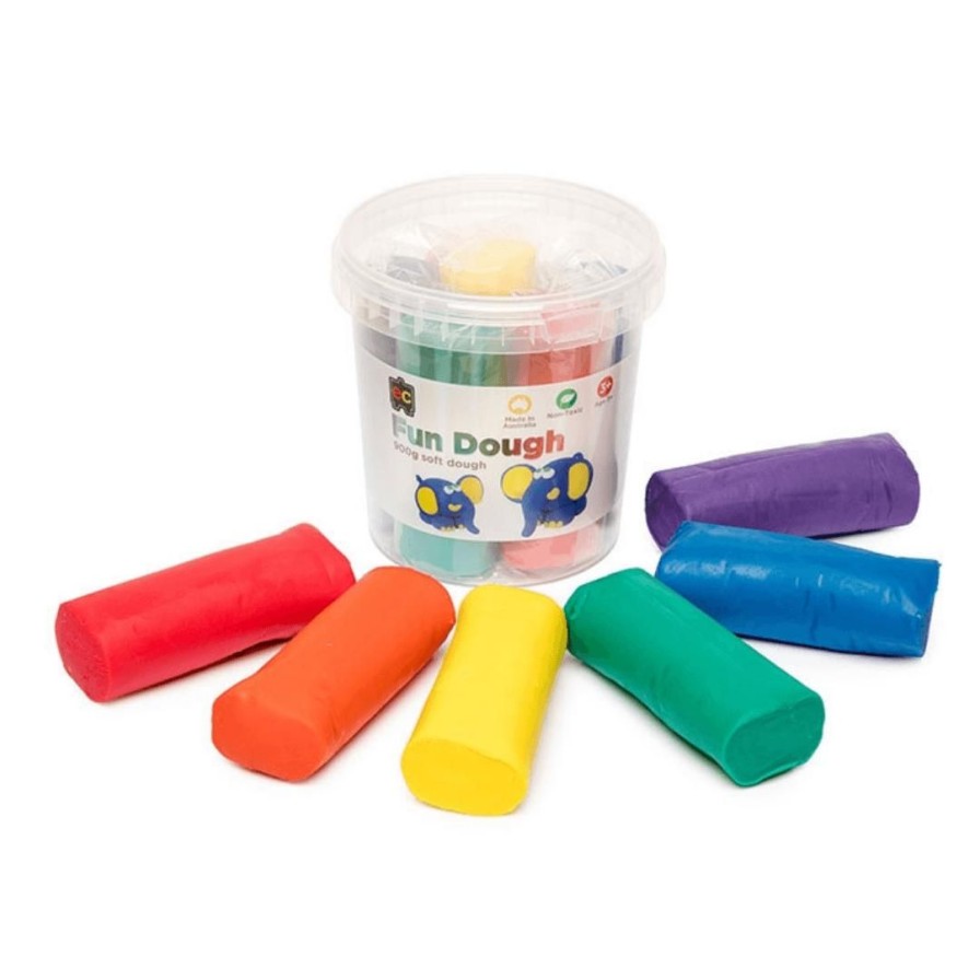 Wooden Toys ed.vantage Gross Motor Skills | Fun Dough-Set Of 6-Rainbow